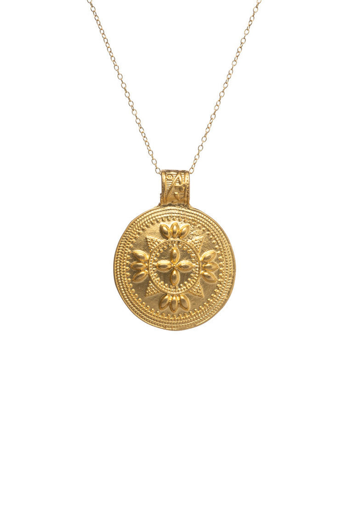 Athena Gold Coin Necklace
