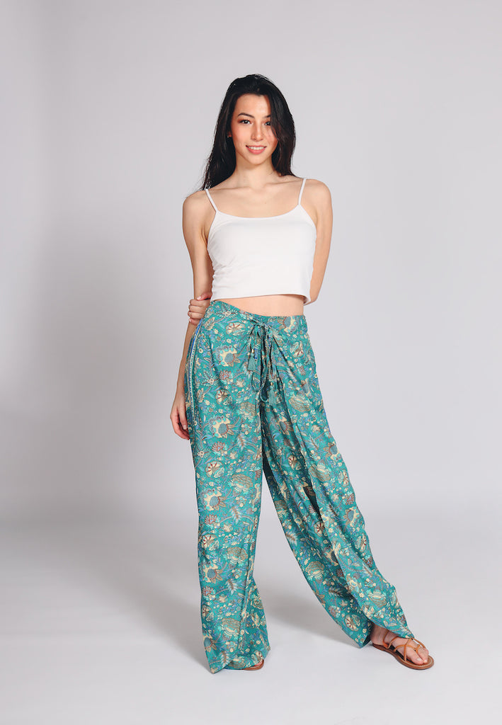 Mary Gold Lounge Pants | Ocean Blue