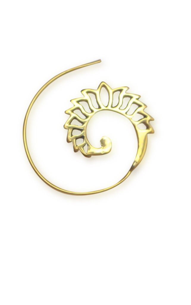 Shop Gold Flame Spiral Earring