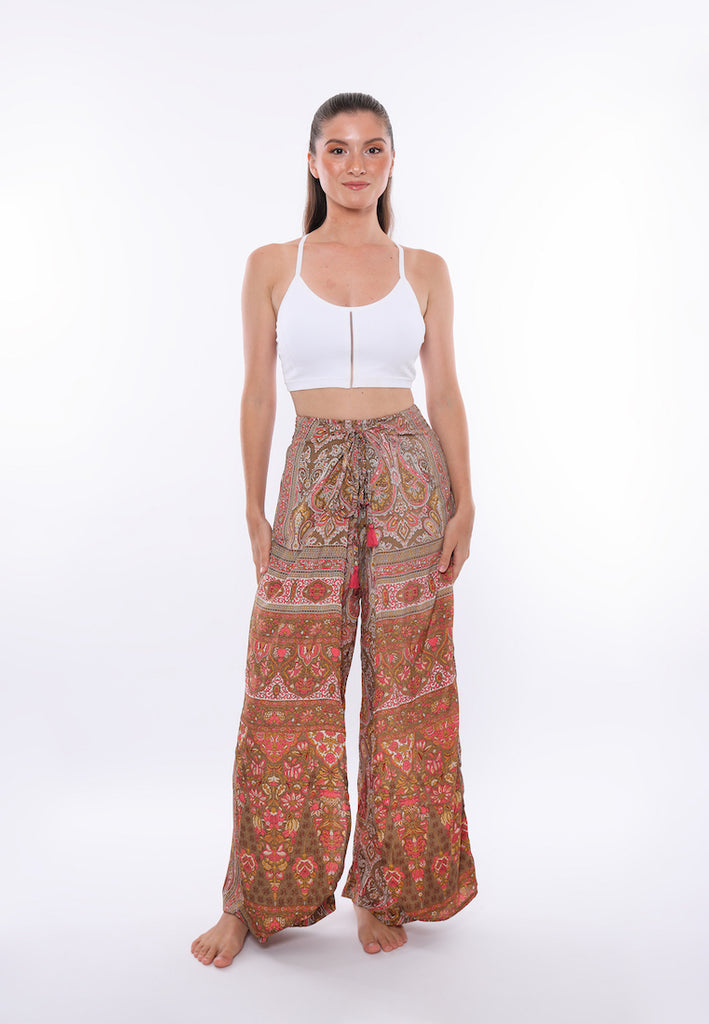 Mary Gold Lounge Pants | Pink & Brown