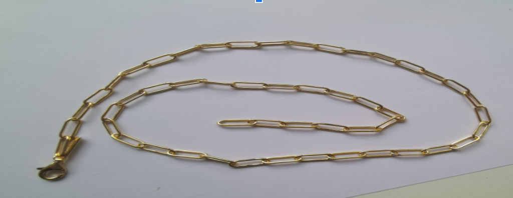 Basic Chain Bracelet (Medium Oval Round Links)